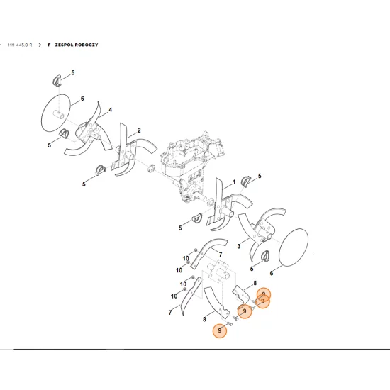 STIHL Glebogryzarka MH445.0  Śruba sześciokątna M8x20 9008 318 1800